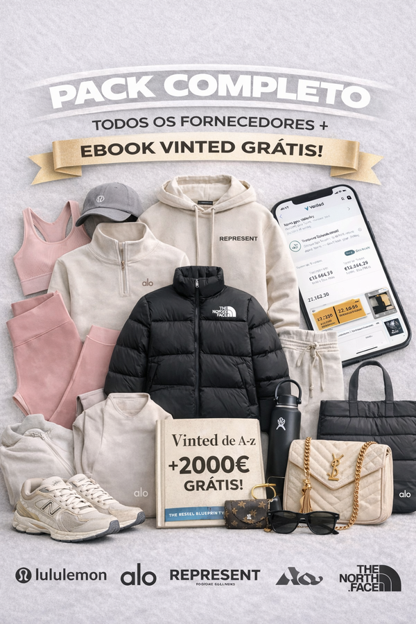 PACK TUDO INCLUIDO - (MAIS POPULAR) + EBOOK GRÁTIS!